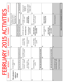 Monthly Calendar - Sterling Public School