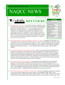 NAQCC NEWS