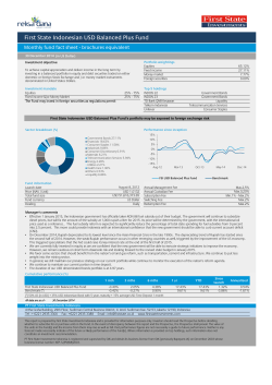 First State Indonesian USD Balanced Plus Fund