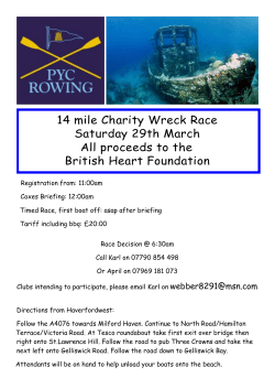 PYC Wreck Race - Welsh Sea Rowing Association