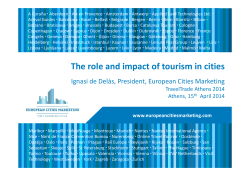 The role and impact of tourism in cities