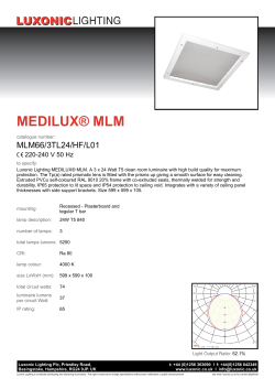 MEDILUX® MLM - Luxonic Lighting