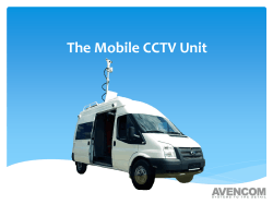 Brochure of Mobile CCTV Unit