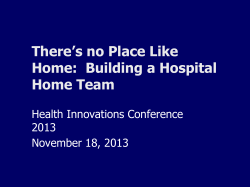 Hospital Home Teams - Government of Manitoba