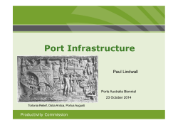Paul Lindwall - Port Infrastructure