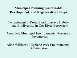 Allan Williams, Environmental Commissioners, Highland Park