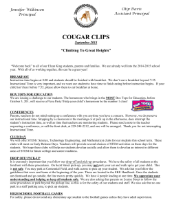 COUGAR CLIPS - Elcan-King Elementary School