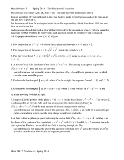 Matlab Project 3 instructions