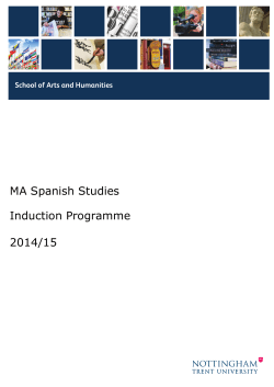 induction week pdf document - Nottingham Trent University