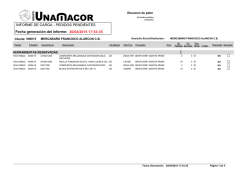 INFORME DE CARGA - PEDIDOS PENDIENTES