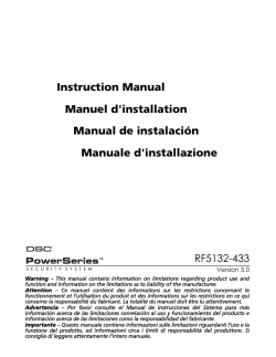 Instruction Manual Manuel d`installation Manual de