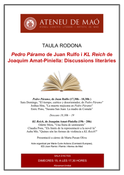 Proposta corresponent al Projecte Marie Curie fellows