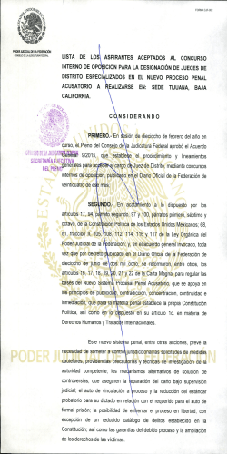Lista de admitidos Tijuana - Instituto de la Judicatura Federal