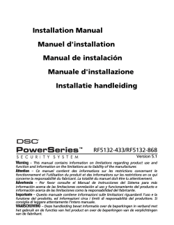 Installation Manual Manuel d`installation Manual de
