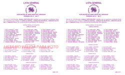 Lista al Consejo Central