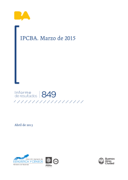 IPCBA. Marzo de 2015 - Ciudad Autónoma de Buenos Aires