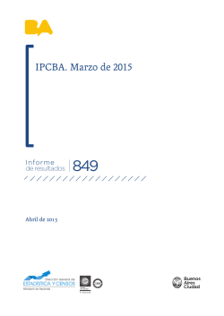 IPCBA. Marzo de 2015 - Ciudad Aut&oacute;noma de Buenos Aires