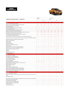Equipamiento Nissan NP300 Frontier
