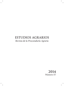 ESTUDIOS AGRARIOS Revista de la Procuraduría Agraria 2014