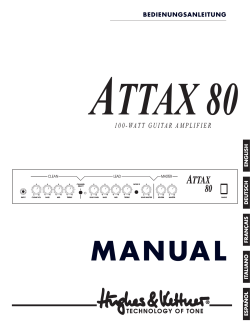 manual attax 80 100-watt guitar amplifier