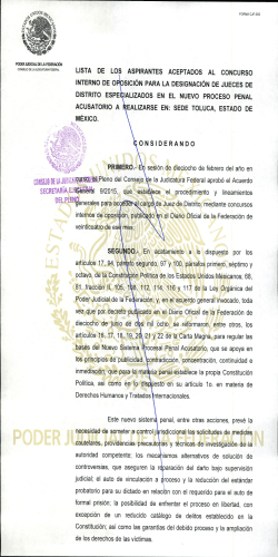 Lista de admitidos Toluca - Instituto de la Judicatura Federal