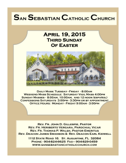 San Sebastian Catholic Church April 19, 2015