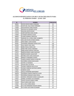 Becas bachillerato