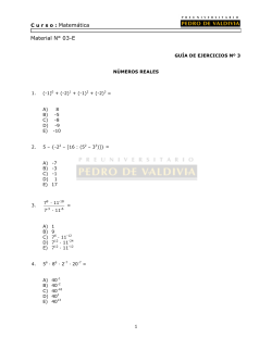 Material N° 03-E - Preuniversitario Pedro de Valdivia