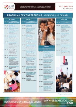 programa de conferencias
