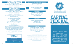 Cartilla Capital - Obra Social - Servicio Penitenciario Federal