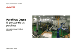 Documento t&eacute;cnico parafinas
