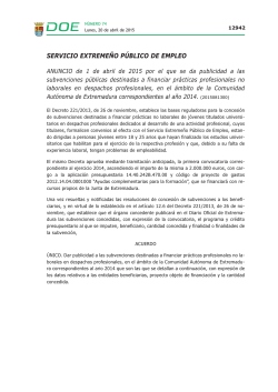 DOE 2011 - N&ordm; 238.qxd - Diario Oficial de Extremadura