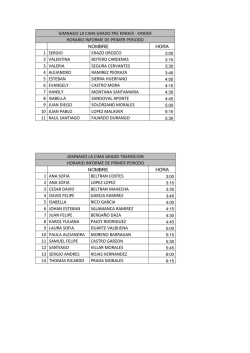 Horario entrega de boletines primaria