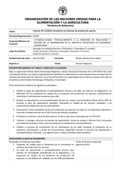 OP 15/2015 Consultor&iacute;a en sistemas de producci&oacute;n caprina 21/04