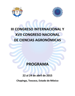 Descargar Programa. - Universidad Autónoma Chapingo
