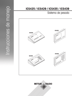 Instrucciones de manejo