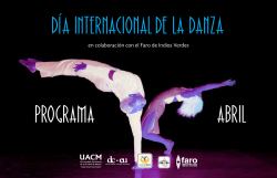 Día Internacional de la Danza, en colaboración con el Faro de