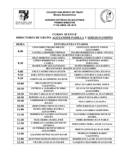 Horario 6B - Colegio San Benito de Tibat