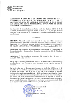Convocatoria Becas Santander Grado Iberoamércia. Curso 2015