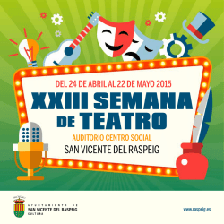 XXIII SEMANA DE TEATRO - Comunidad Valenciana
