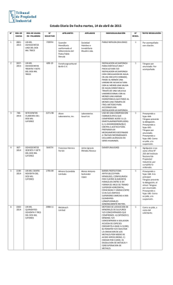 ED 14-04-2015 - Tribunal de Propiedad Industrial