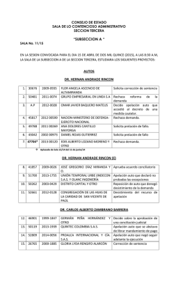 28 de enero de 2015 - Consejo de Estado