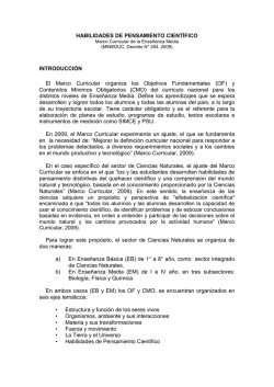 Habilidades de Pensamiento Cient&iacute;fico