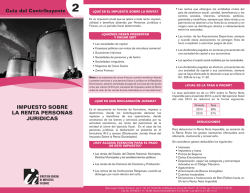 Impuesto sobre la Renta Personas Jur&iacute;dicas