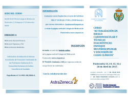 programa - Colegio Oficial de Médicos de Pontevedra