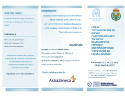 programa - Colegio Oficial de M&eacute;dicos de Pontevedra