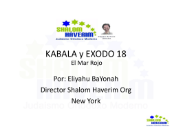 KABALA y EXODO 18 - Shalom Haverim Org