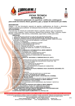FICHA TECNICA INTEGRAL 7 , DE