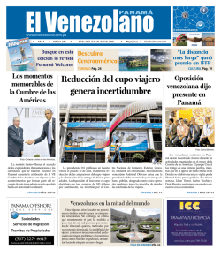 Edici&oacute;n 247 - El Venezolano de Panam&aacute;