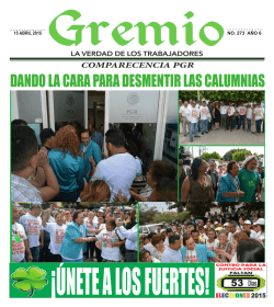 DANDO LA CARA PARA DESMENTIR LAS CALUMNIAS